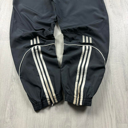 VINTAGE Y2K ADIDAS BAGGY TRACKSUIT BOTTOMS GREY