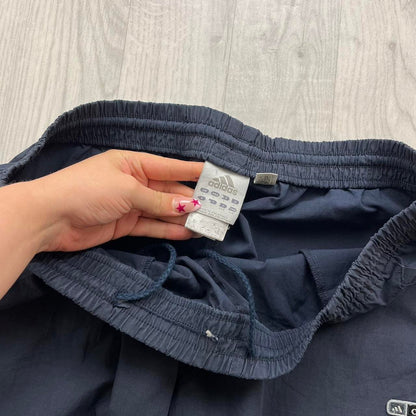 VINTAGE Y2K ADIDAS BAGGY TRACKSUIT BOTTOMS NAVY