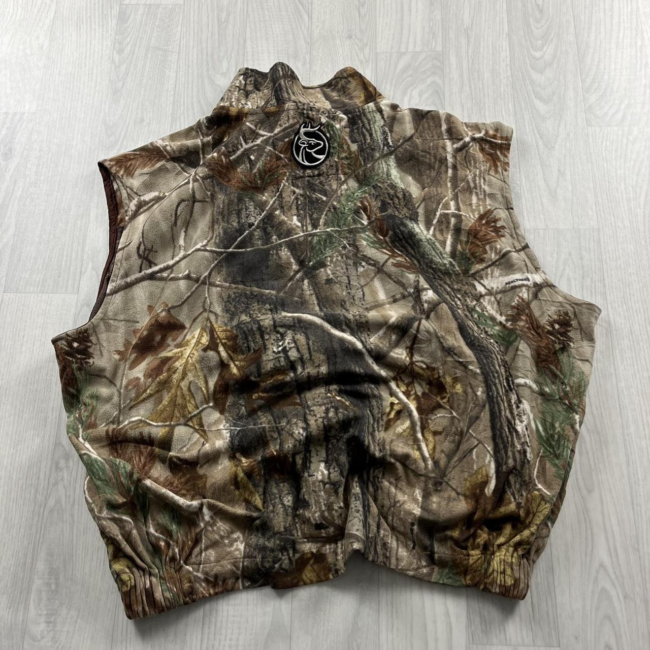 VINTAGE REALTREE ZIP UP FLEECE GILET CAMO