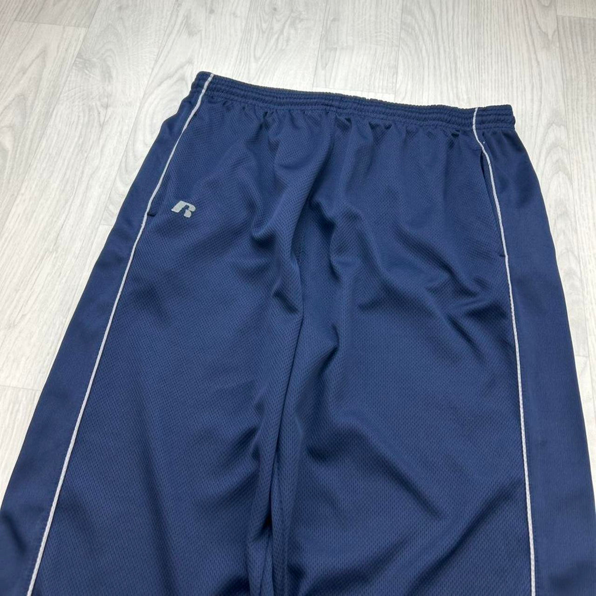 VINTAGE Y2K RUSSELL ATHLETIC LOOSE TRACKSUIT BOTTOMS NAVY