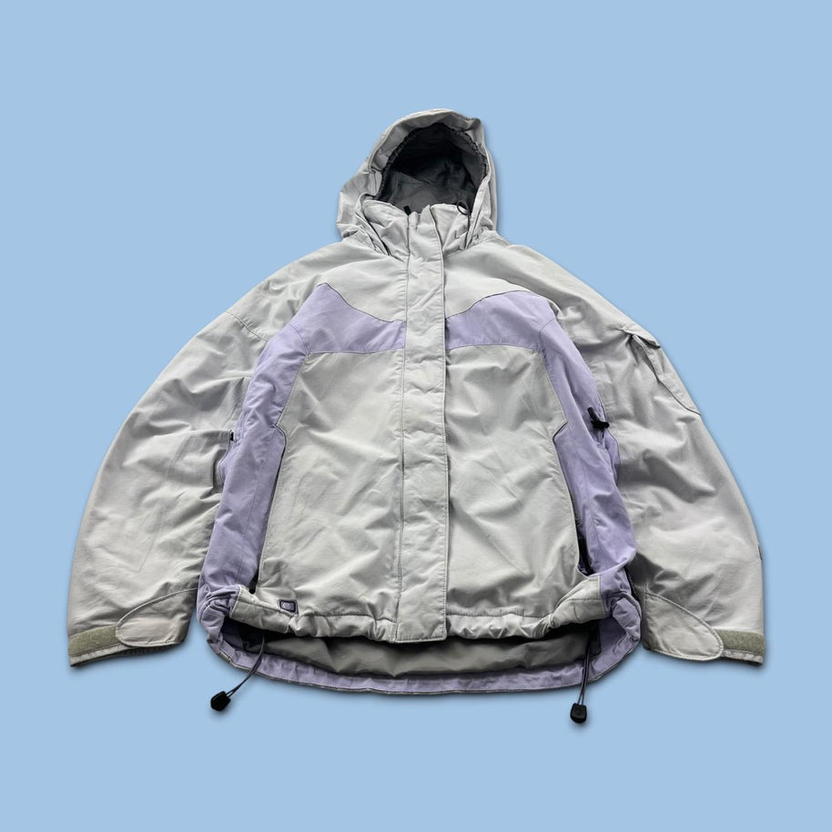 VINTAGE Y2K COLUMBIA TECHNICAL UTILITY SKI JACKET WHITE / LILAC