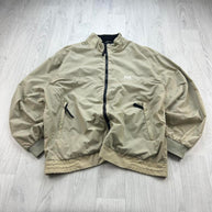 VINTAGE Y2K HELLY HANSEN WINDBREAKER JACKET BEIGE
