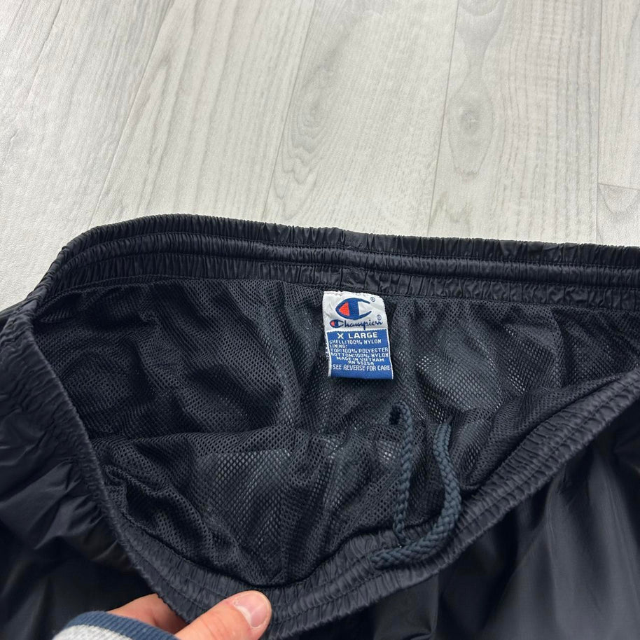 VINTAGE Y2K CHAMPION BAGGY TRACKSUIT BOTTOMS BLACK