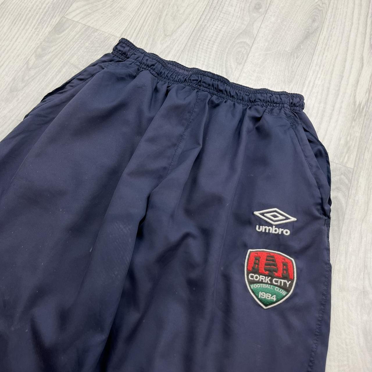 VINTAGE Y2K UMBRO BAGGY TRACKSUIT BOTTOMS NAVY