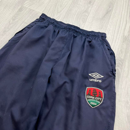 VINTAGE Y2K UMBRO BAGGY TRACKSUIT BOTTOMS NAVY