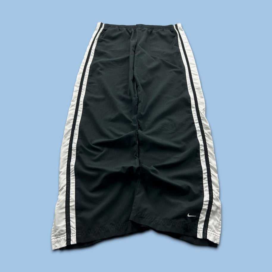 VINTAGE Y2K NIKE LOW RISE BAGGY TRACKSUIT BOTTOMS BLACK