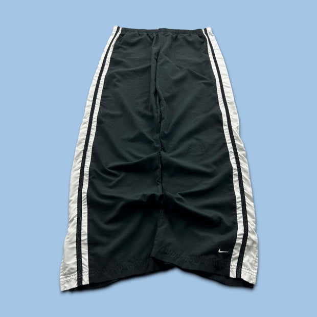 VINTAGE Y2K NIKE LOW RISE BAGGY TRACKSUIT BOTTOMS BLACK