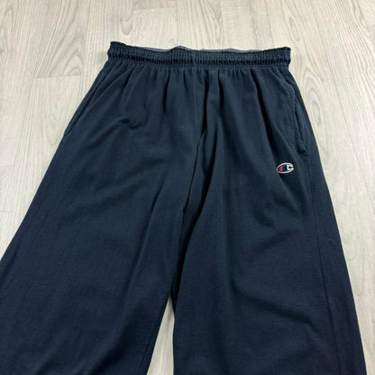 VINTAGE CHAMPION LIGHTWEIGHT BAGGY COTTON SWEATPANTS NAVY