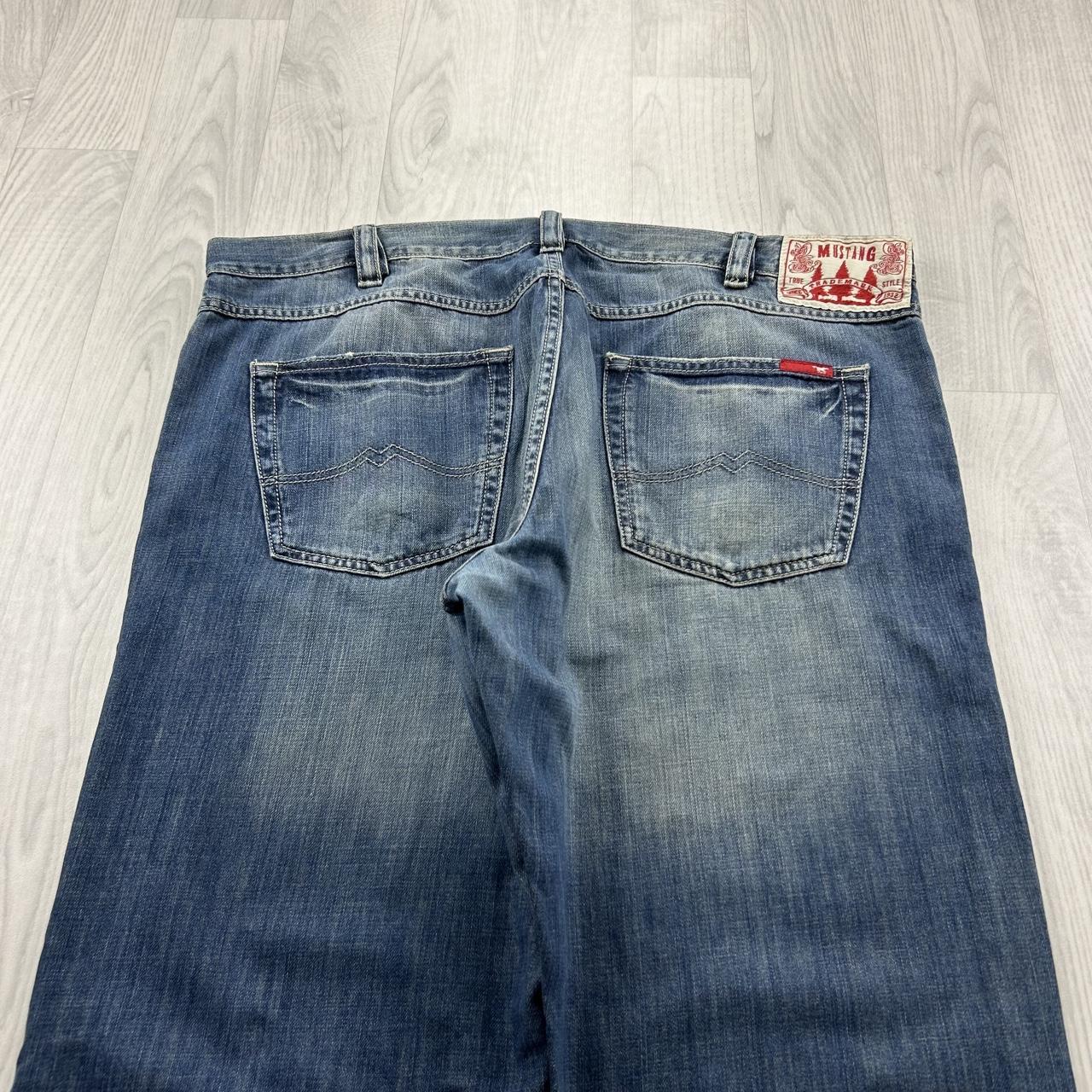 VINTAGE Y2K MUSTANG BAGGY JEANS BLUE