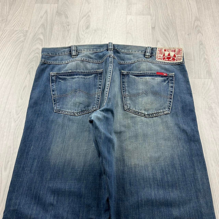 VINTAGE Y2K MUSTANG BAGGY JEANS BLUE
