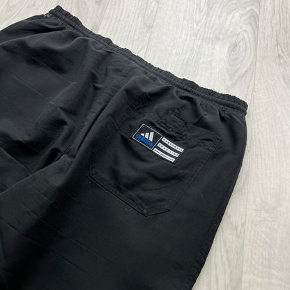 VINTAGE 90s ADIDAS BAGGY TRACKSUIT BOTTOMS BLACK
