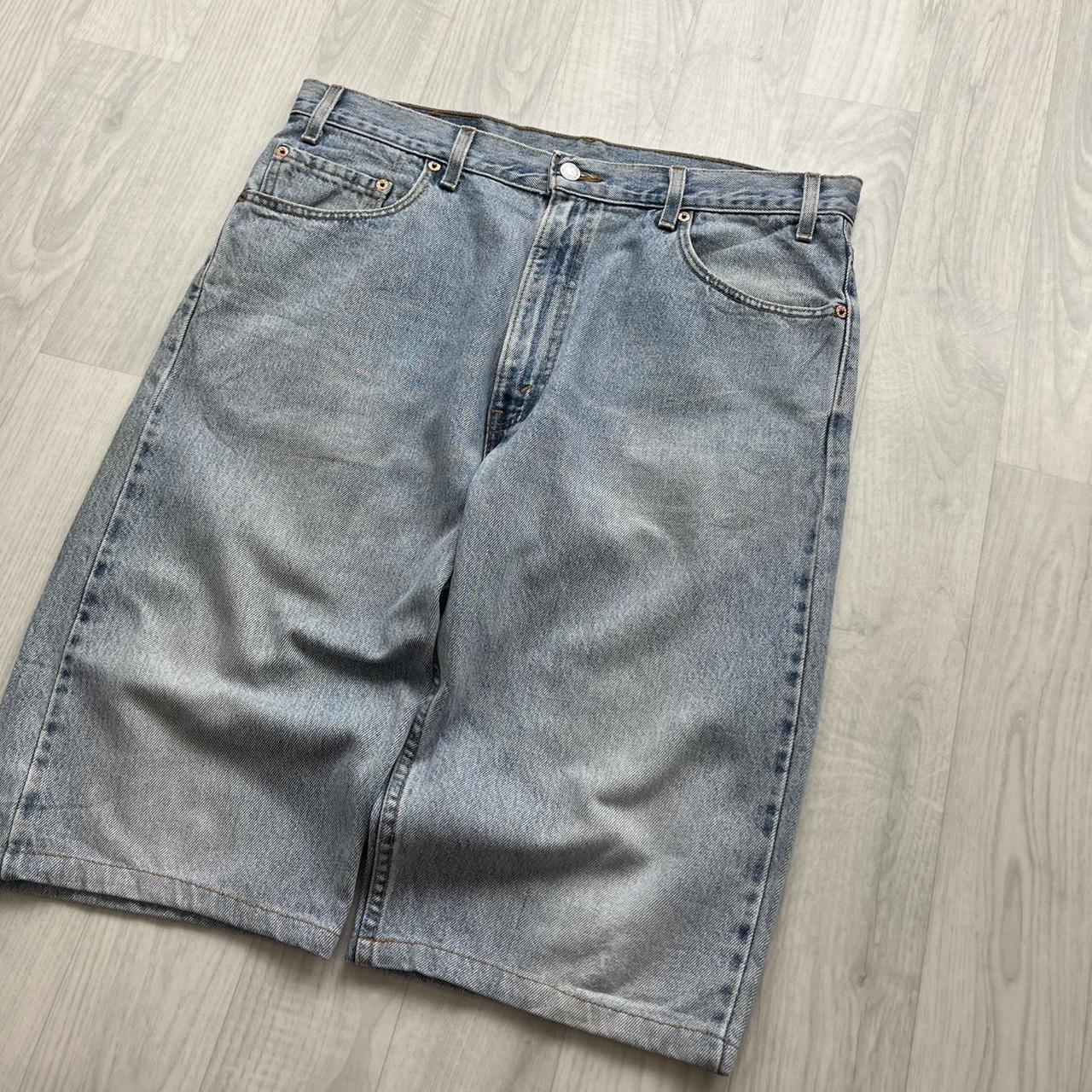 VINTAGE 00s LEVIS 505 BAGGY LOOSE JORTS LIGHT BLUE