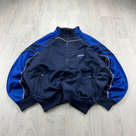 VINTAGE 90s ADIDAS ZIP UP TRACK JACKET NAVY / BLUE