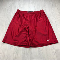 VINTAGE Y2K NIKE BAGGY BASKETBALL SPORT SHORTS RED