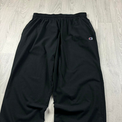 VINTAGE 00s CHAMPION BAGGY LIGHTWEIGHT SWEATPANTS BLACK