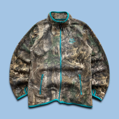 VINTAGE REALTREE ZIP UP FLEECE CAMO BLUE