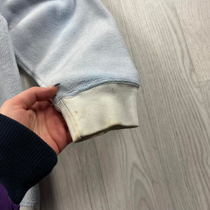 VINTAGE Y2K GAP SPELL OUT FLEECE HOODIE BABY BLUE