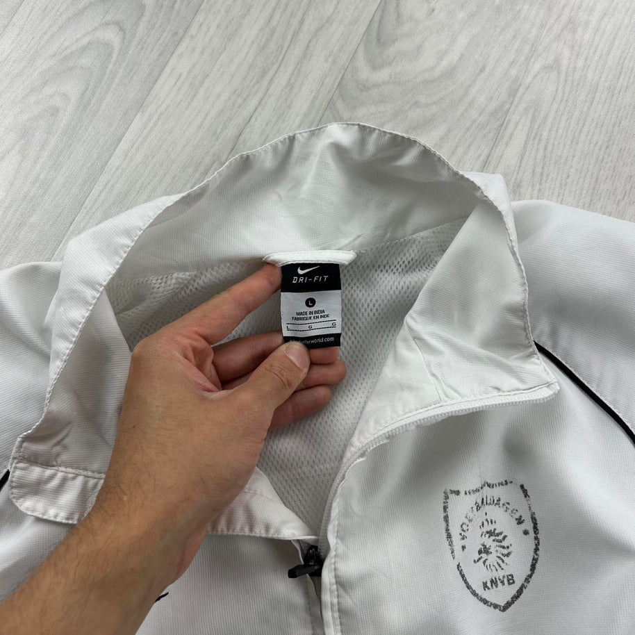 VINTAGE Y2K NIKE WINDBREAKER TRACK JACKET WHITE