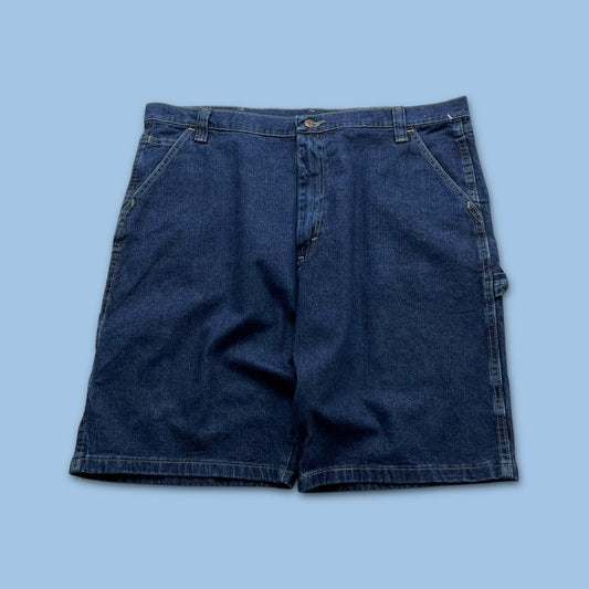 VINTAGE 00s WRANGLER BAGGY LOOSE CARPENTER JORTS NAVY