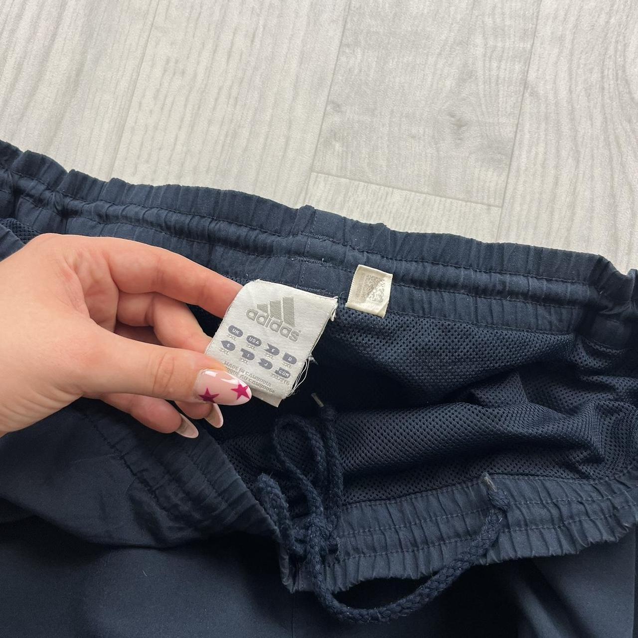 VINTAGE Y2K ADIDAS BAGGY TRACKSUIT BOTTOMS NAVY