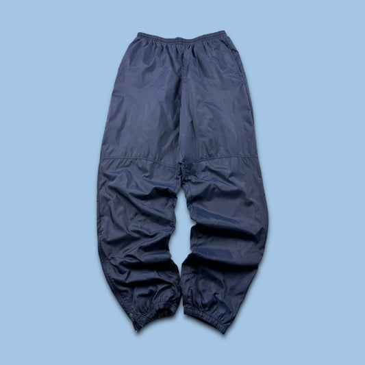 VINTAGE 90s NIKE STRAIGHT LEG TRACKSUIT BOTTOMS NAVY
