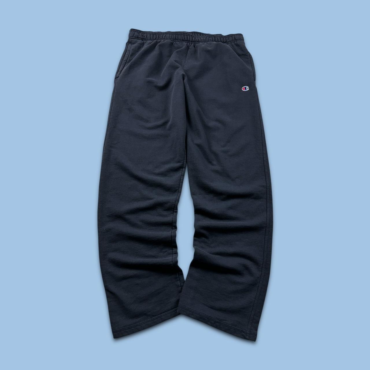 VINTAGE 00s CHAMPION BAGGY COTTON SWEATPANTS NAVY
